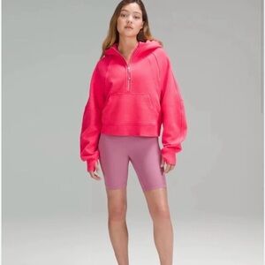 Lululemon Scuba Oversized Half Zip Hoodie Lip Gloss
